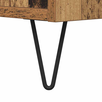 Kaffeebord Gammalt trä 80 x 80 x 36,5 cm Konstruerat trä
