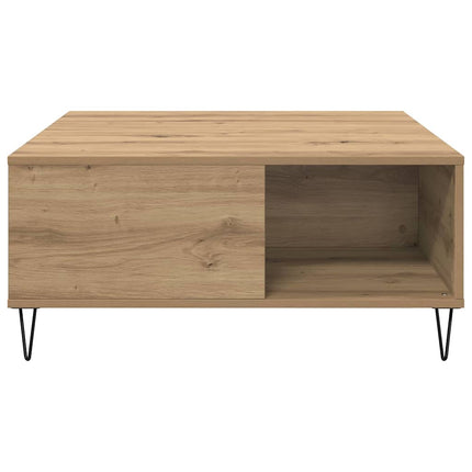Kaffeebord Artisan Ek 80 x 80 x 36,5 cm Konstruerat trä