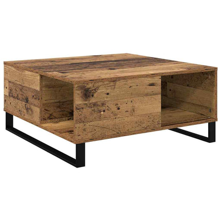 Kaffeebord Gammalt trä 80 x 80 x 36,5 cm Konstruerat trä