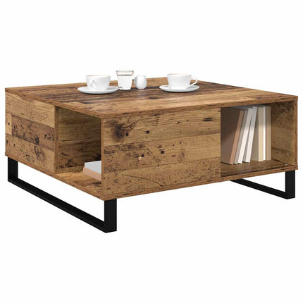 Kaffeebord Gammalt trä 80 x 80 x 36,5 cm Konstruerat trä