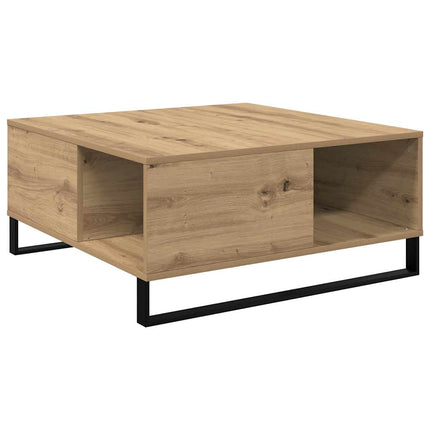 Kaffeebord Artisan Ek 80 x 80 x 36,5 cm Konstruerat trä