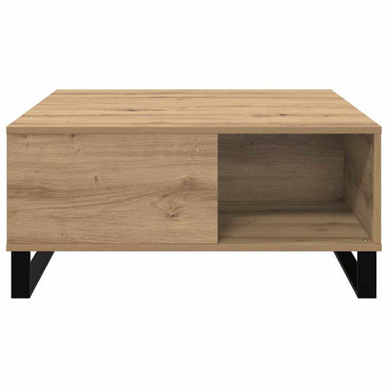 Kaffeebord Artisan Ek 80 x 80 x 36,5 cm Konstruerat trä