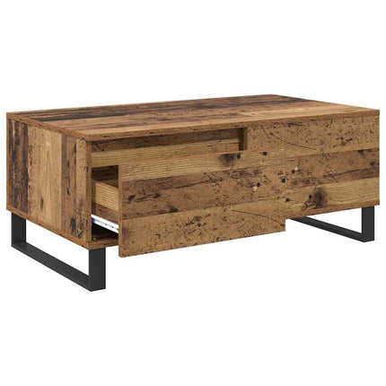 Kaffeebord Gammalt trä 90 x 50 x 36,5 cm Konstruerat trä