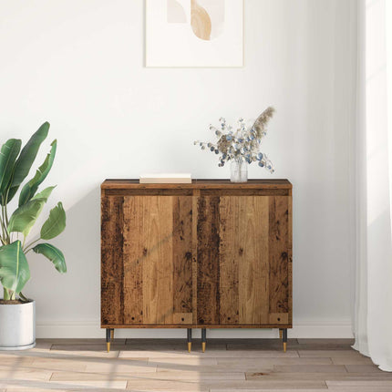 Sideboard 2 pcs Gammalt trä 40 x 35 x 70 cm