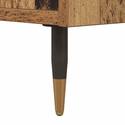 Sideboard med låda Gammalt trä 35 x 40 x 70 cm Konstruerat trä