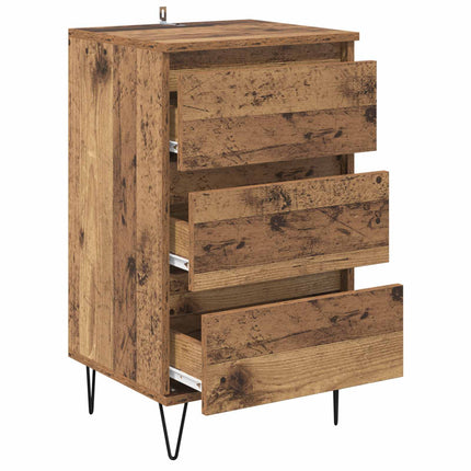 Sideboard Gammalt trä 40 x 35 x 70 cm Konstruerat trä och järn