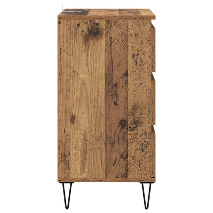 Sideboard Gammalt trä 40 x 35 x 70 cm Konstruerat trä och järn
