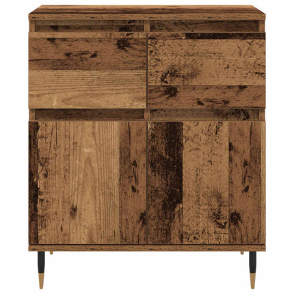 Sideboard Gammalt trä 60 x 35 x 70 cm Konstruerat trä och järn