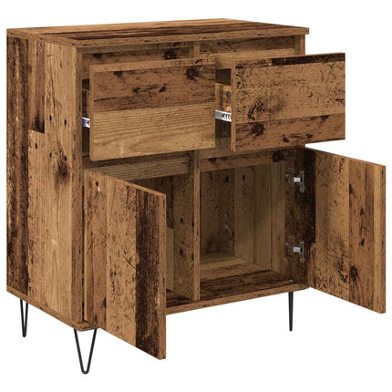 Sideboard Gammalt trä 60 x 35 x 70 cm Konstruerat trä och järn
