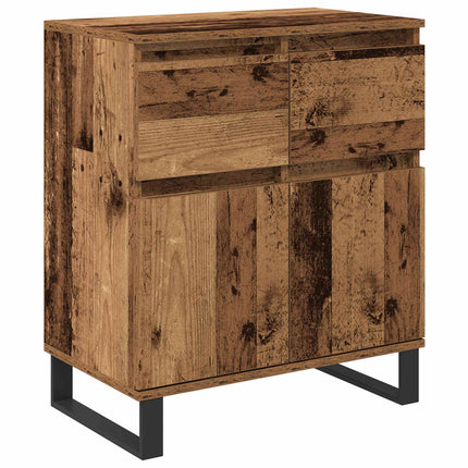 Sideboard Gammalt trä 60 x 35 x 70 cm Konstruerat trä och järn