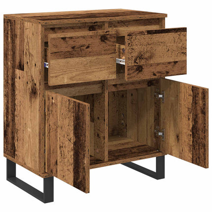 Sideboard Gammalt trä 60 x 35 x 70 cm Konstruerat trä och järn