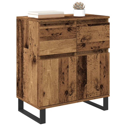Sideboard Gammalt trä 60 x 35 x 70 cm Konstruerat trä och järn