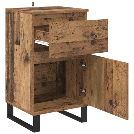 Sideboard med låda Gammalt trä 35 x 40 x 70 cm Konstruerat trä
