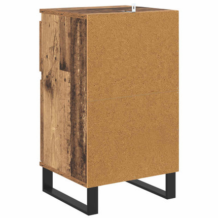 Sideboard med låda Gammalt trä 35 x 40 x 70 cm Konstruerat trä