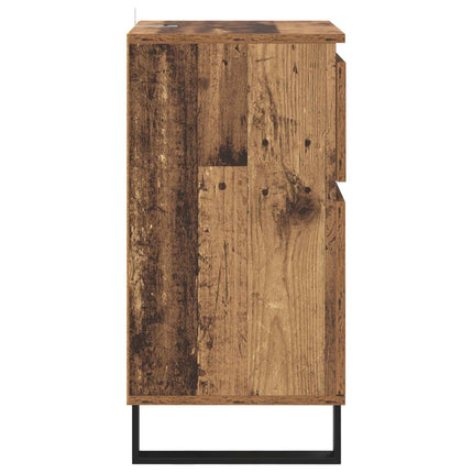 Sideboard med låda Gammalt trä 35 x 40 x 70 cm Konstruerat trä