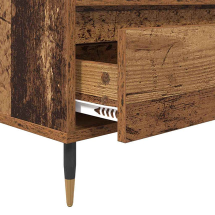 TV-skåp med låda Gammalt trä 100 x 34,5 x 44,5 cm
