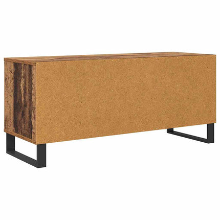 TV-skåp med låda Gammalt trä 100 x 34,5 x 44,5 cm