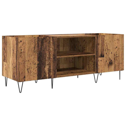 Skivskåp Gammalt trä 121 x 38 x 48 cm Konstruerat trä och järn