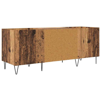 Skivskåp Gammalt trä 121 x 38 x 48 cm Konstruerat trä och järn