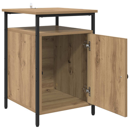 Nattduksbord 2 pcs Artisan Ek 40 x 42 x 60cm Konstruerat trä