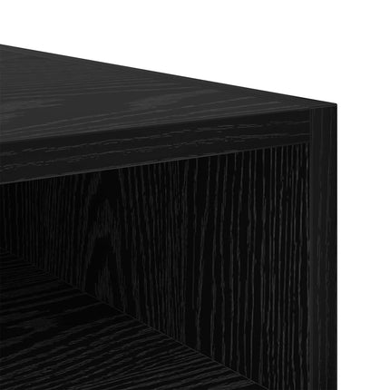 Sängbord 2 pcs Svart Ek 40 x 40 x 50 cm Konstruerat trä