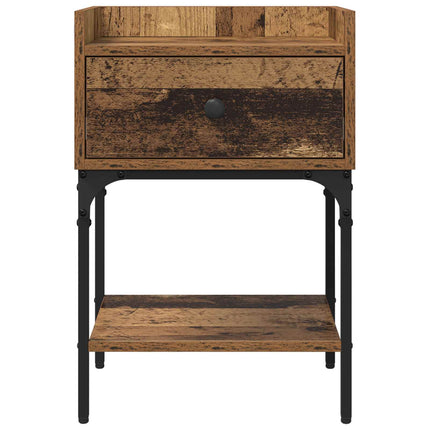 Sängbord 2 pcs Gammalt trä 40 x 29 x 60 cm Konstruerat trä