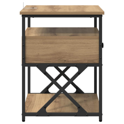 Nattduksbord 2 pcs Artisan Ek 40 x 42 x 55 cm Konstruerat trä