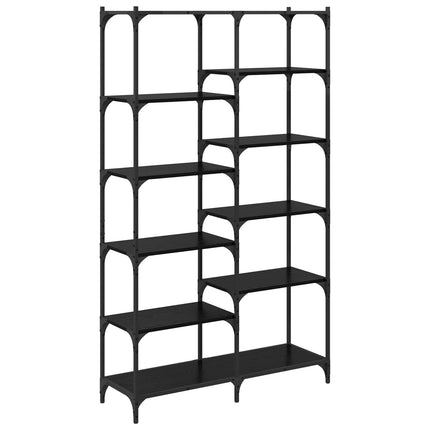 Hyllsystem Svart ek 100 x 32 x 170 cm Konstruerat trä