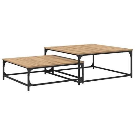 Kaffeebord 2 pcs Artisan Ek Konstruerat trä