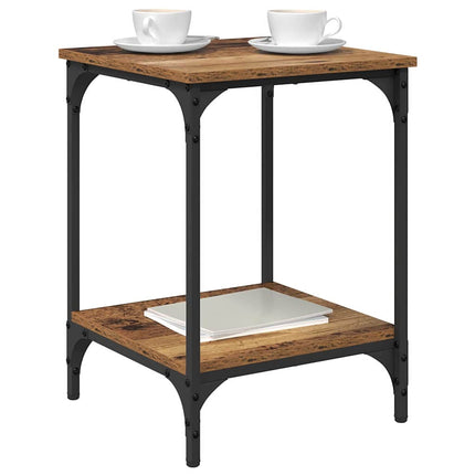 Kaffeebord Gammalt trä 40 x 40 x 55 cm Konstruerat trä