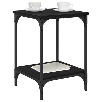 Kaffeebord Svart Ek 40 x 40 x 55 cm Konstruerat trä