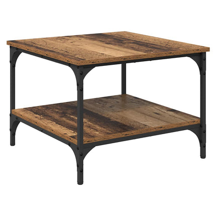 Kaffeebord Gammalt trä 55 x 55 x 40 cm Konstruerat trä