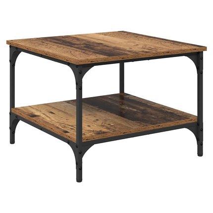 Kaffeebord Gammalt trä 55 x 55 x 40 cm Konstruerat trä
