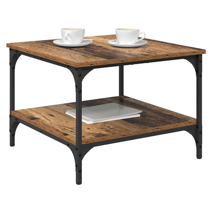 Kaffeebord Gammalt trä 55 x 55 x 40 cm Konstruerat trä