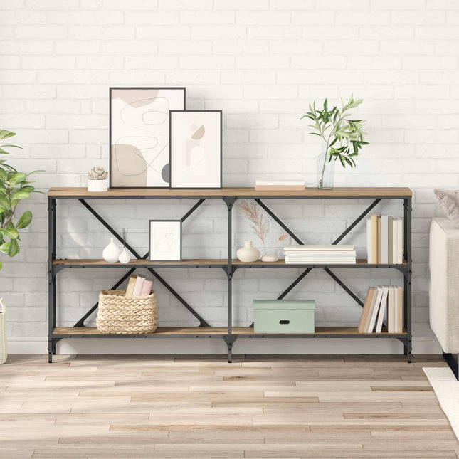 Konsolbord Artisan Ek 160 x 30 x 75 cm Konstruerat trä