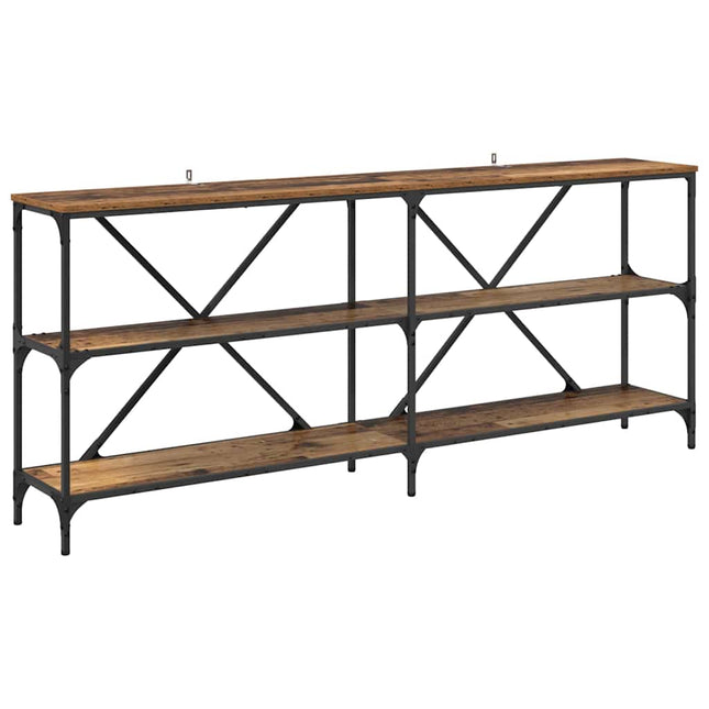 Konsolbord Gammalt trä 180 x 30 x 75 cm Konstruerat trä