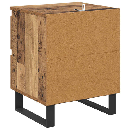 Nattduksbord Gammalt trä 40 x 35 x 50 cm Konstruerat trä