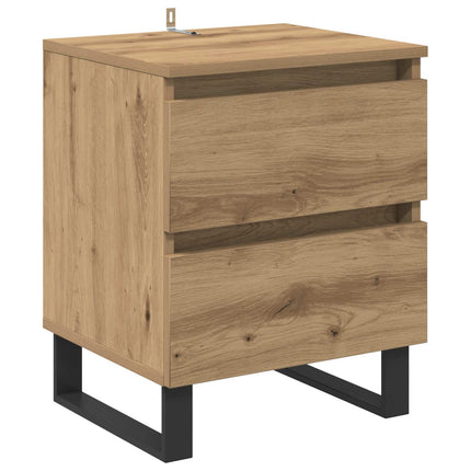 Nattduksbord 2 pcs Artisan Ek 40 x 35 x 50 cm Konstruerat trä