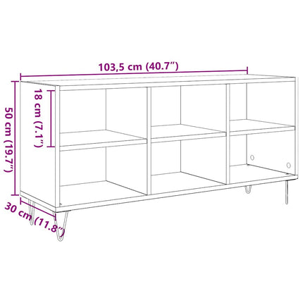TV-skåp Artisan Ek 103,5 x 30 x 50 cm Konstruerat trä