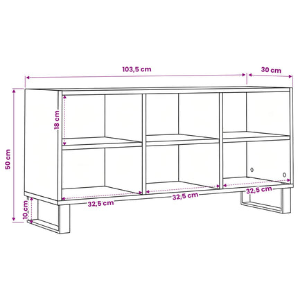 TV-skåp Artisan Ek 103,5 x 30 x 50 cm Konstruerat trä