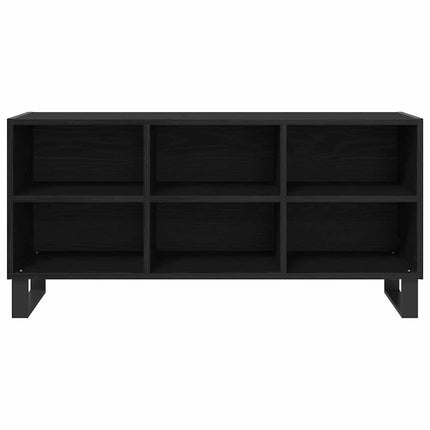 TV-skåp Svart Ek 103,5 x 30 x 50 cm Konstruerat trä