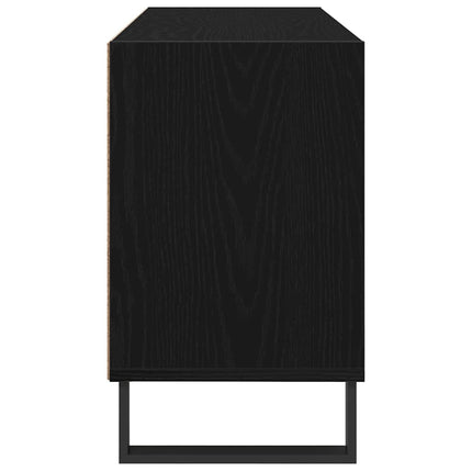 TV-skåp Svart Ek 103,5 x 30 x 50 cm Konstruerat trä