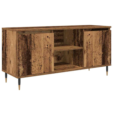 TV-skåp 104 x 35 x 50 cm Gammalt trä Konstruerat trä