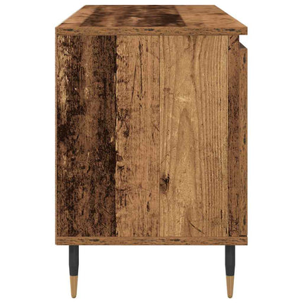 TV-skåp 104 x 35 x 50 cm Gammalt trä Konstruerat trä