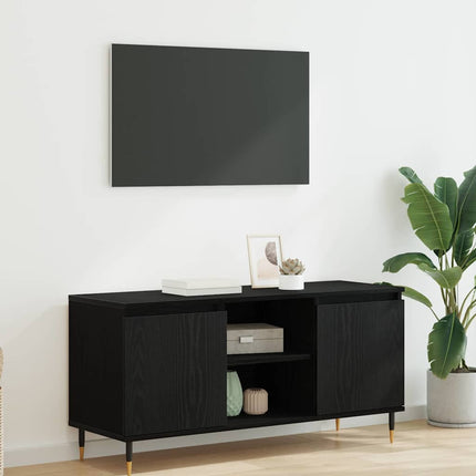 TV-skåp Svart Ek 104 x 35 x 50 cm Konstruerat trä