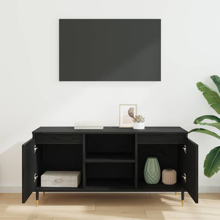 TV-skåp Svart Ek 104 x 35 x 50 cm Konstruerat trä