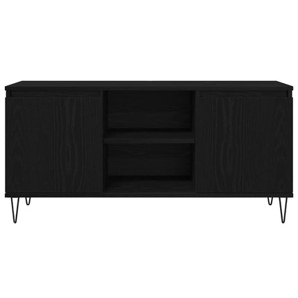 TV-skåp Svart Ek 104 x 35 x 50 cm Konstruerat trä