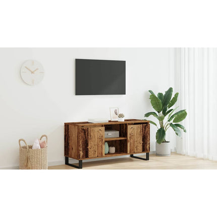 TV-skåp 104 x 35 x 50 cm Gammalt trä Konstruerat trä