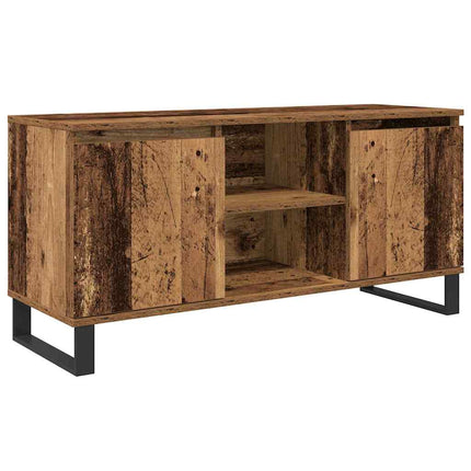TV-skåp 104 x 35 x 50 cm Gammalt trä Konstruerat trä