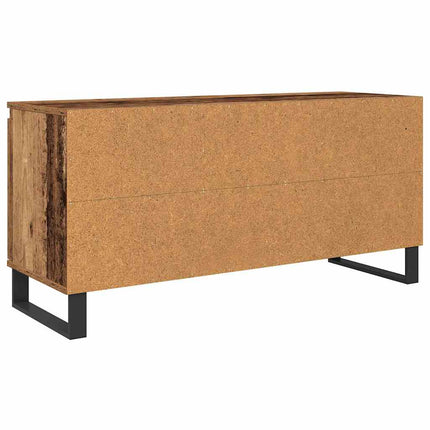 TV-skåp 104 x 35 x 50 cm Gammalt trä Konstruerat trä